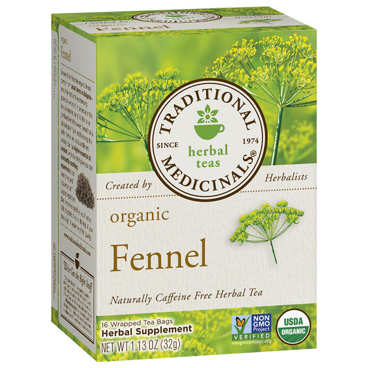 TRADITIONAL MEDICINALS - ORGANIC FENNEL TEA (16 TEA BAGS, 1.13 OZ)