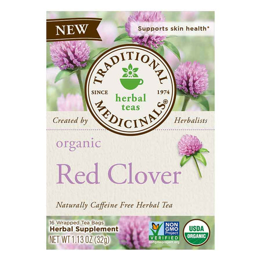 TRADITIONAL MEDICINALS - ORGANIC RED CLOVER TEA (16 TEA BAGS, 1.13 OZ)