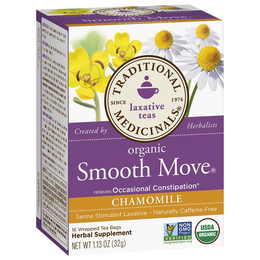 TRADITIONAL MEDICINALS - ORGANIC SMOOTH MOVE CHAMOMILE TEA (16 TEA BAGS, 1.13 OZ)