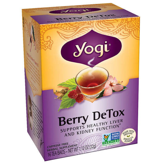 YOGI TEA - BERRY DETOX HERBAL TEA (16 TEA BAGS, 1.12 OZ)