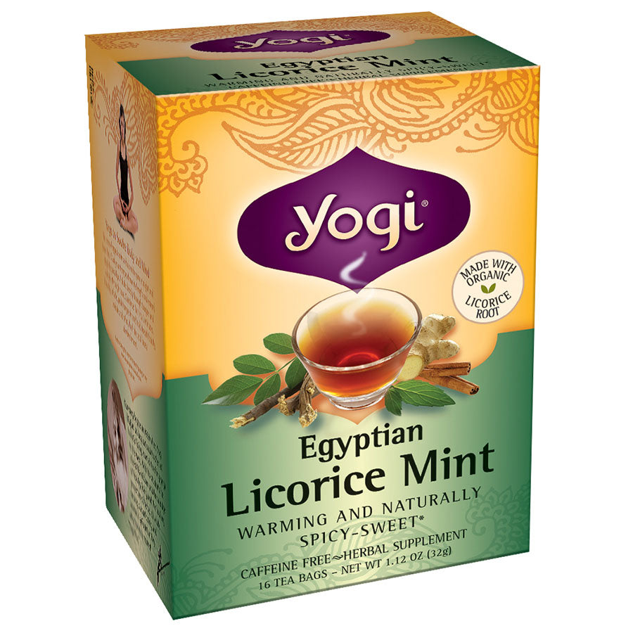 YOGI TEA - EGYPTIAN LICORICE MINT TEA (16 TEA BAGS, 1.12 OZ)