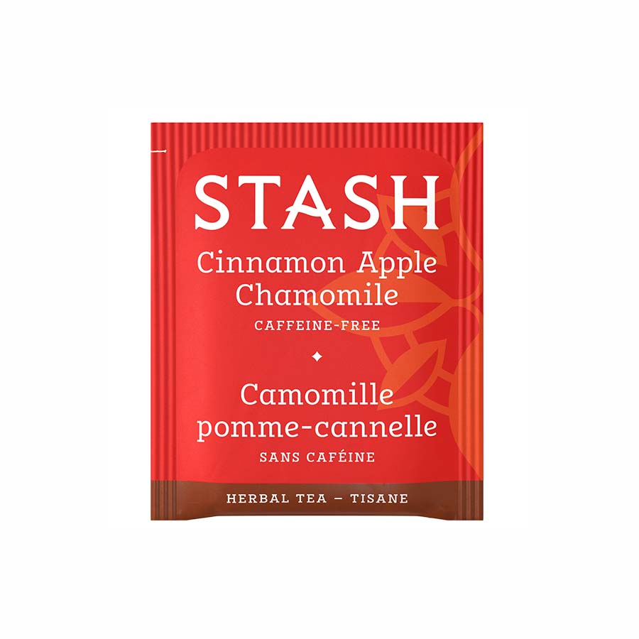 STASH TEA - CINNAMON APPLE CHAMOMILE HERBAL TEA (20 TEA BAGS, 1.4 OZ)