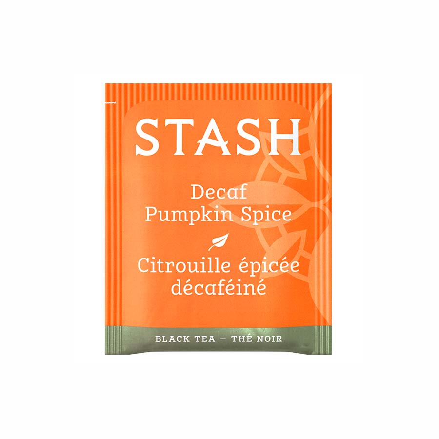STASH TEA - DECAF PUMPKIN SPICE BLACK TEA (18 TEA BAGS, 1.1 OZ)