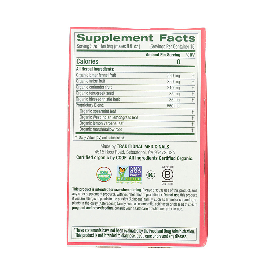 TRADITIONAL MEDICINALS - ORGANIC MOTHER'S MILK TEA (16 TEA BAGS, 0.99 OZ)