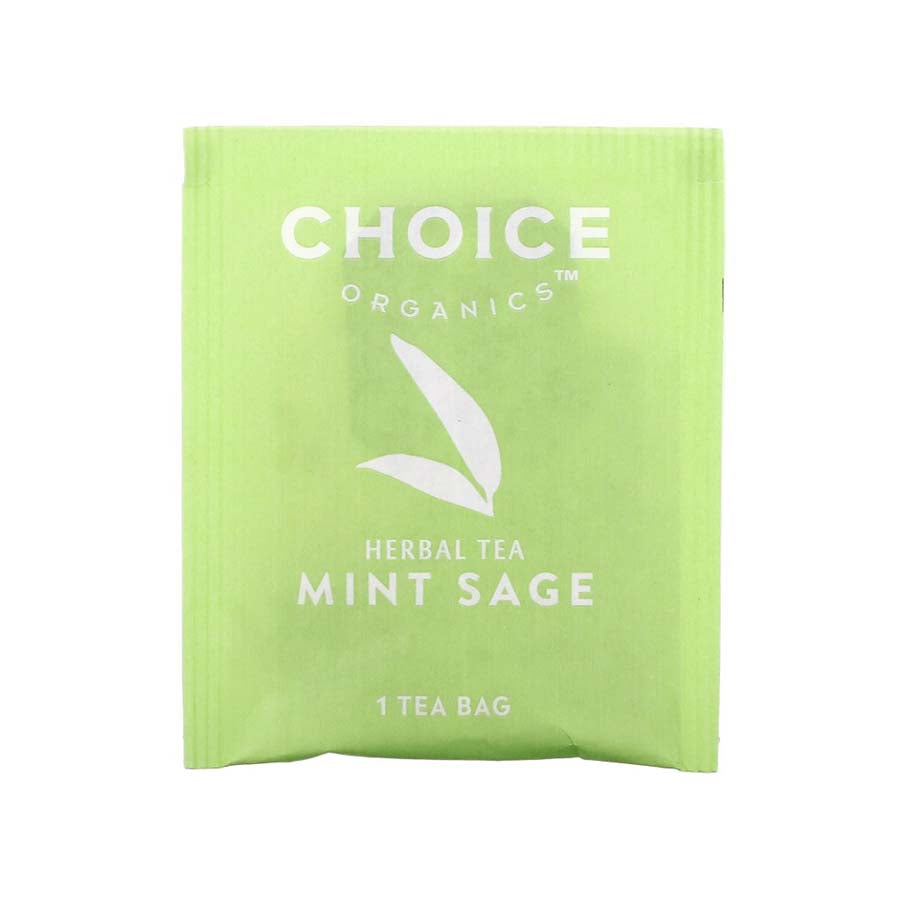 CHOICE TEA - MINT SAGE HERBAL TEA (16 TEA BAGS, 1.02 OZ)