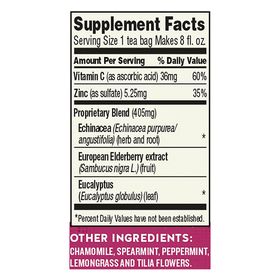 CELESTIAL SEASONINGS - SLEEPYTIME ECHINACEA IMMUNE BOOST HERBAL TEA (20 TEA BAGS, 1.3 OZ)