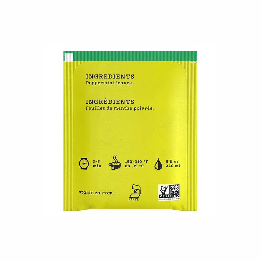 STASH TEA - PEPPERMINT HERBAL TEA (20 TEA BAGS, 0.7 OZ)