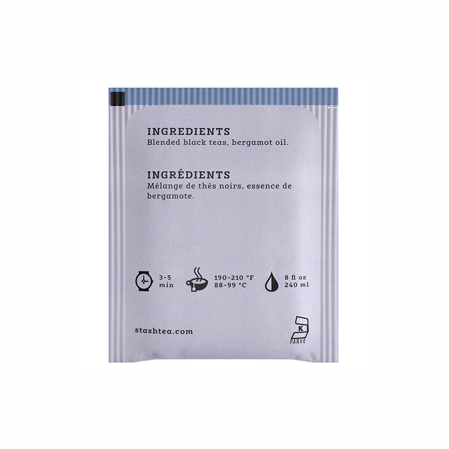 STASH TEA - EARL GREY BLACK TEA (20 TEA BAGS, 1.3 OZ)
