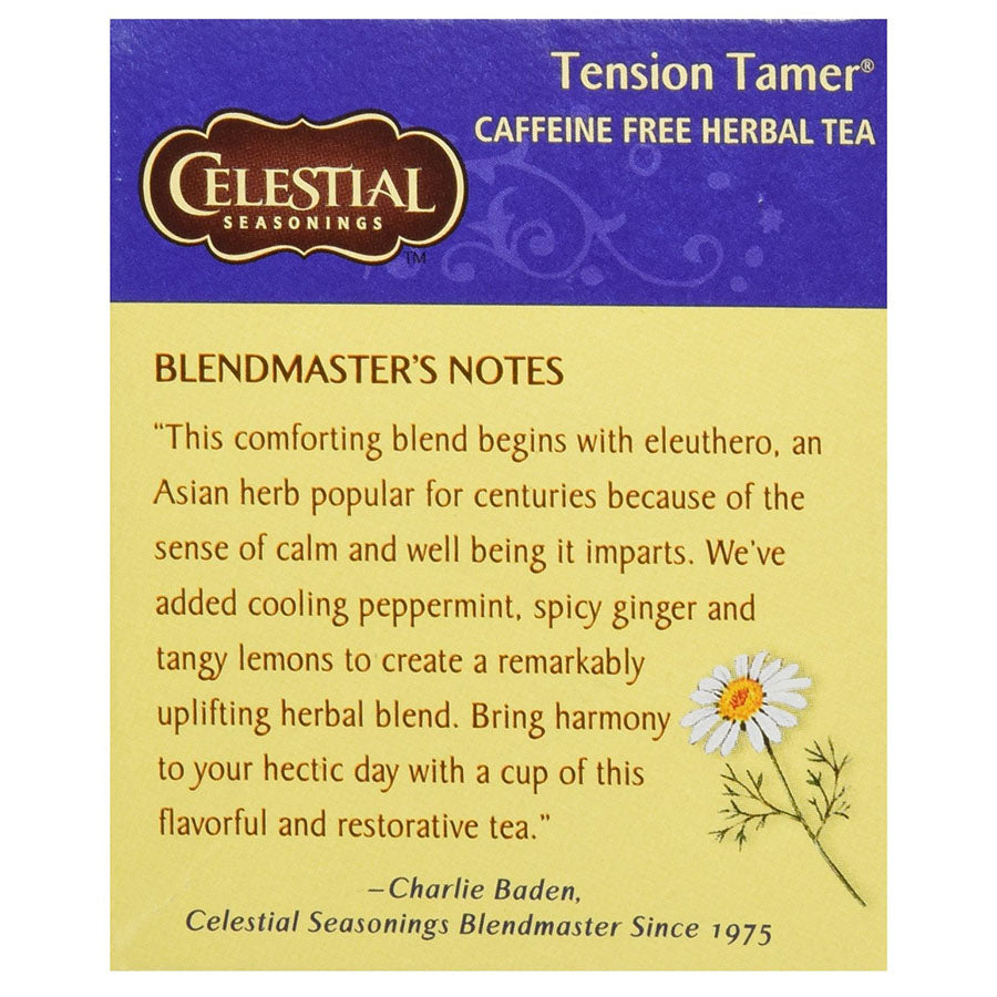 CELESTIAL SEASONINGS - TENSION TAMER HERBAL TEA (20 TEA BAGS, 1.5 OZ)