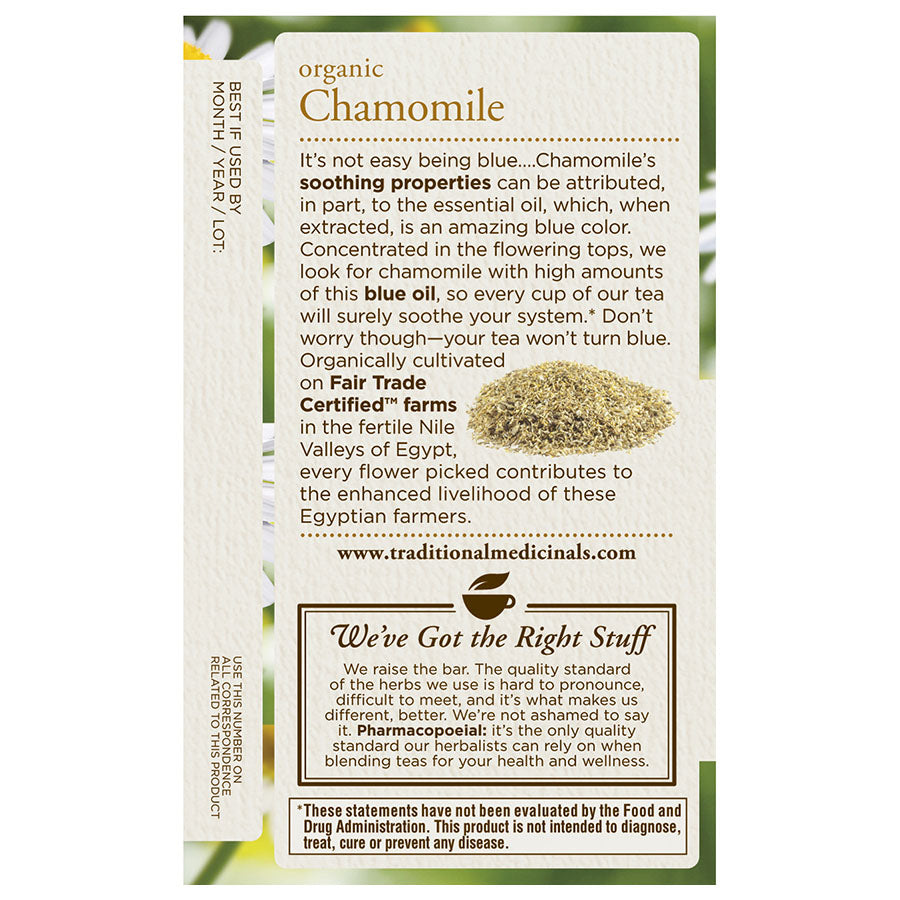 TRADITIONAL MEDICINALS - ORGANIC CHAMOMILE TEA (16 TEA BAGS, 0.74 OZ)