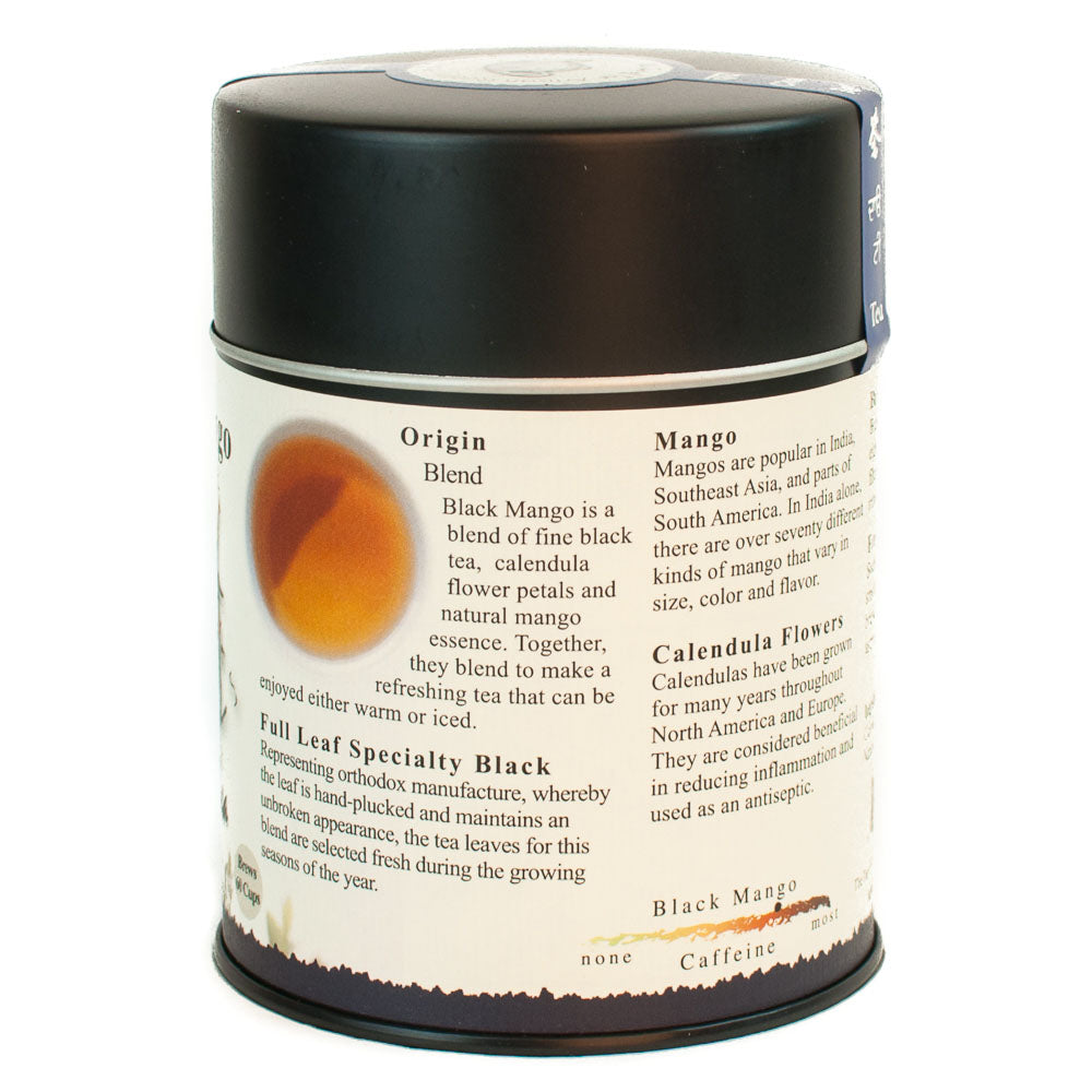 THE TAO OF TEA - BLACK MANGO LOOSE LEAF TEA (4 OZ TIN)