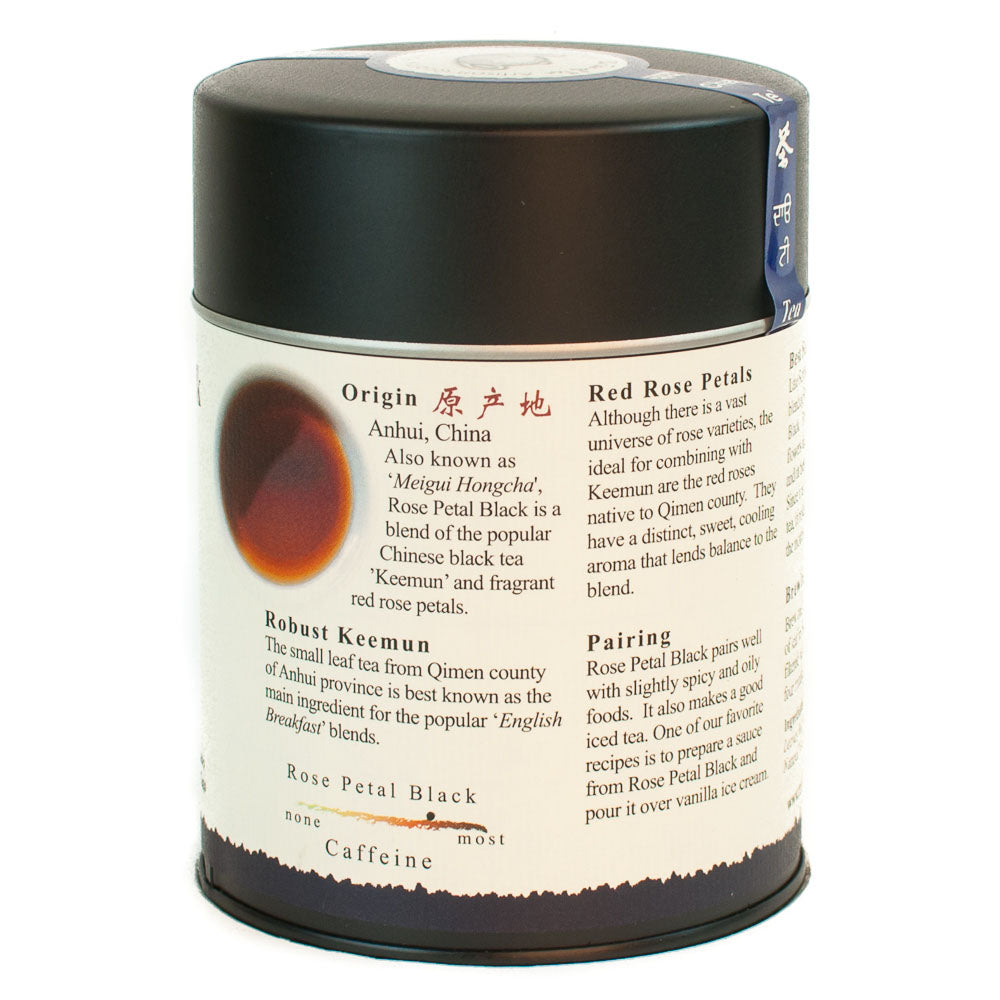 THE TAO OF TEA - ROSE PETAL BLACK LOOSE LEAF TEA (4 OZ TIN)