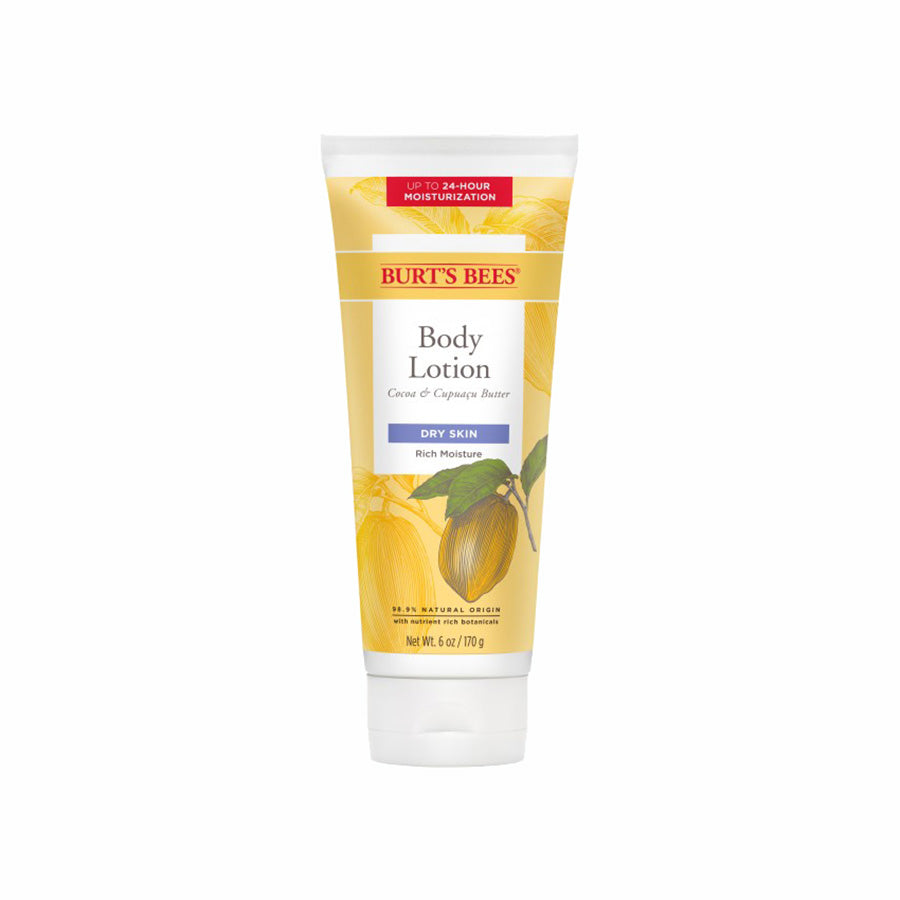 BURT'S BEES COCOA AND CUPUACU BUTTERS BODY LOTION (6 OZ)