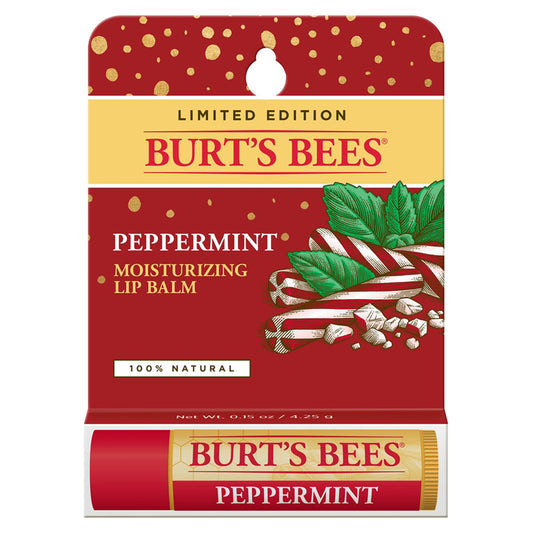 BURT'S BEES PEPPERMINT LIP BALM (1 TUBE, 0.15 OZ)