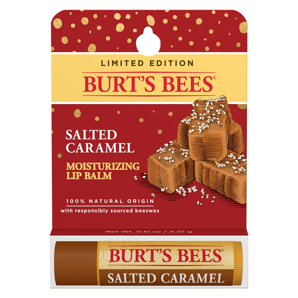 BURT'S BEES SALTED CARAMEL LIP BALM (1 TUBE, 0.15 OZ)