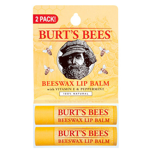 BURT'S BEES BEESWAX LIP BALM (2 PACK)