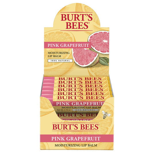 BURT'S BEES PINK GRAPEFRUIT LIP BALM REFILL BOX (12 PACK BOX)