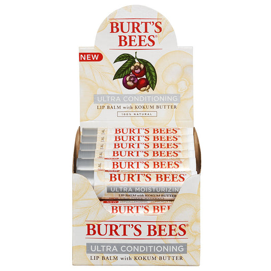 BURT'S BEES ULTRA CONDITIONING LIP BALM REFILL BOX (12 PACK BOX)