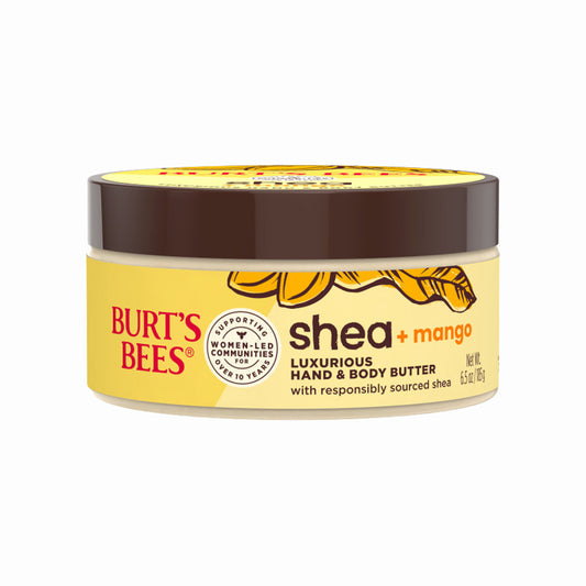 BURT'S BEES SHEA + MANGO LUXURIOUS HAND & BODY BUTTER (6.5 OZ)