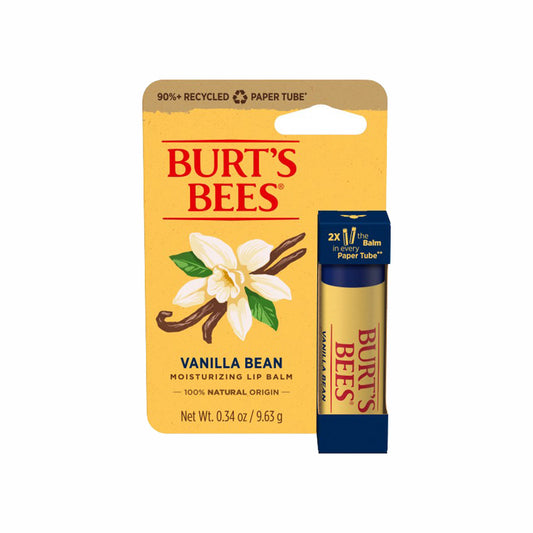 BURT'S BEES VANILLA BEAN PAPER TUBE LIP BALM (0.34 OZ TUBE)