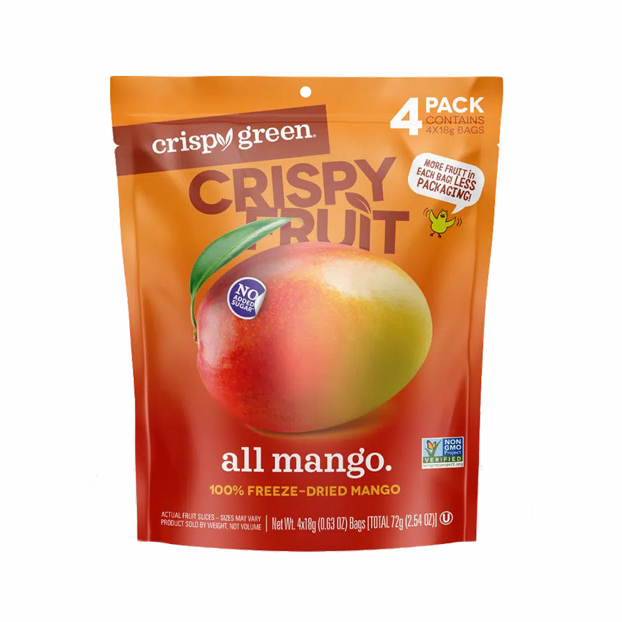 CRISPY GREEN - MANGO FREEZE-DRIED FRUIT PACK (4 POUCHES)