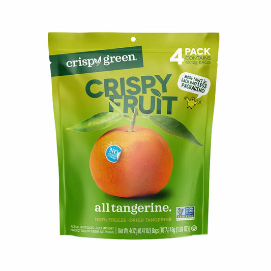 CRISPY GREEN - TANGERINE FREEZE-DRIED FRUIT PACK (4 POUCHES)