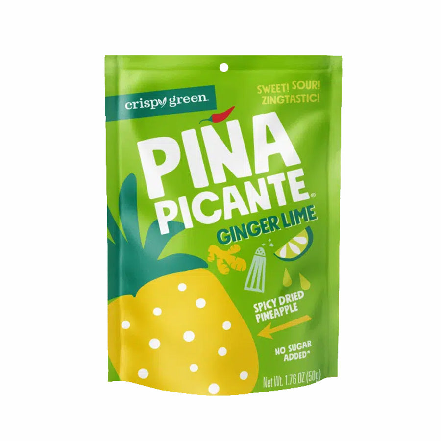 CRISPY GREEN - PINA PICANTE GINGER LIME FREEZE-DRIED FRUIT (1.76 OZ POUCH)