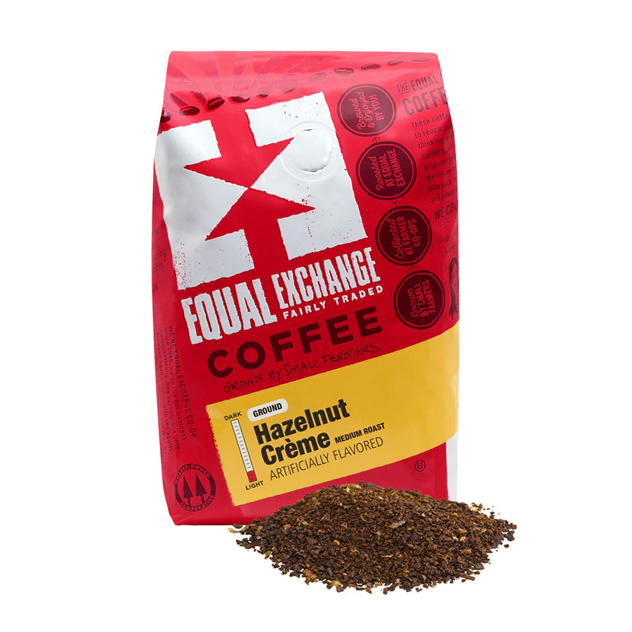 EQUAL EXCHANGE - HAZELNUT CREME GROUND COFFEE (12 OZ BAG)