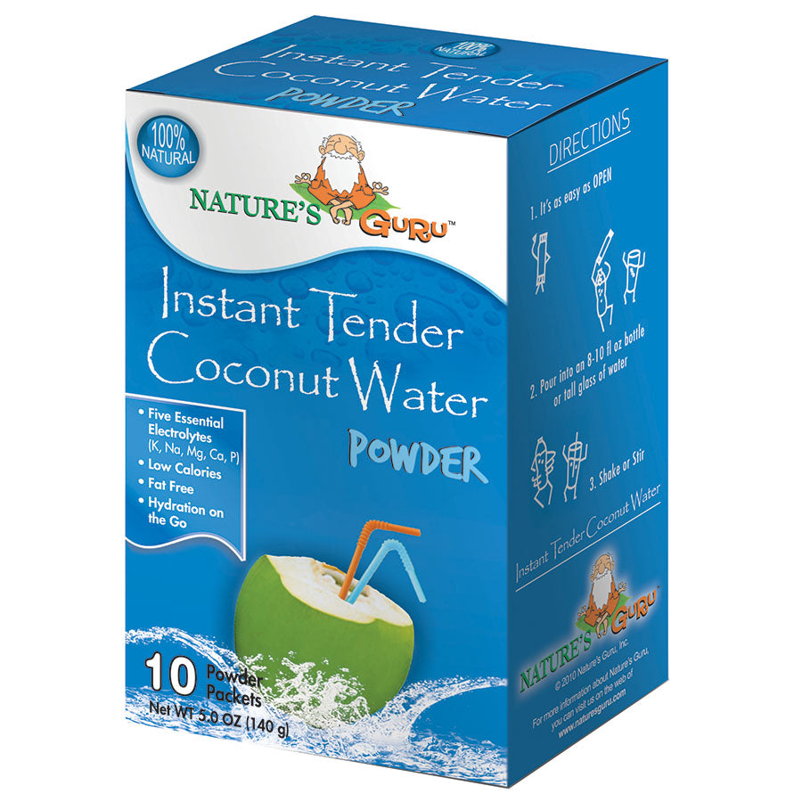 NATURE'S GURU - INSTANT COCONUT WATER (10 POWDER PACKETS)