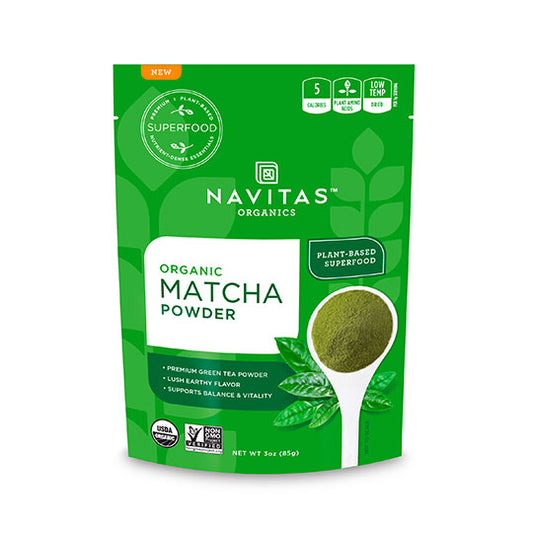 NAVITAS ORGANICS - MATCHA GREEN TEA POWDER (3 OZ BAG)