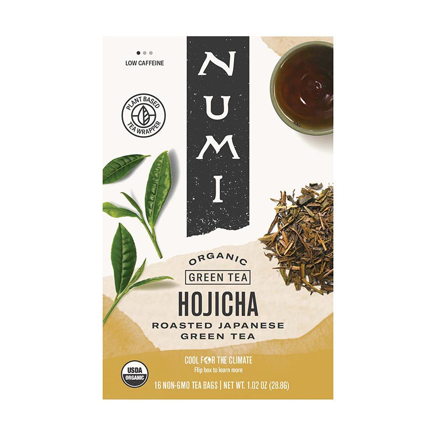 NUMI ORGANIC TEA - HOJICHA TEA (16 TEA BAGS, 1.02 OZ)