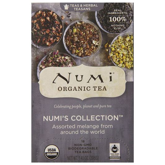 NUMI TEA - NUMI'S COLLECTION (16 ASSORTED TEA BAGS, 1.40 OZ)