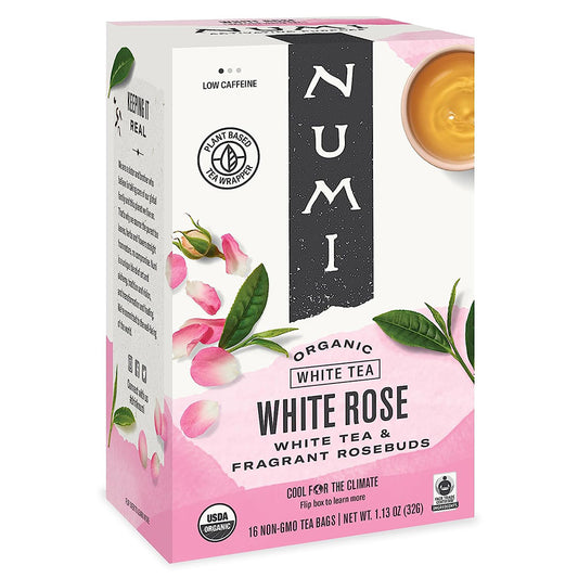NUMI TEA - WHITE ROSE TEA (16 TEA BAGS, 1.13 OZ)