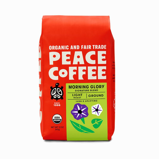 PEACE COFFEE - MORNING GLORY BLEND (12 OZ)