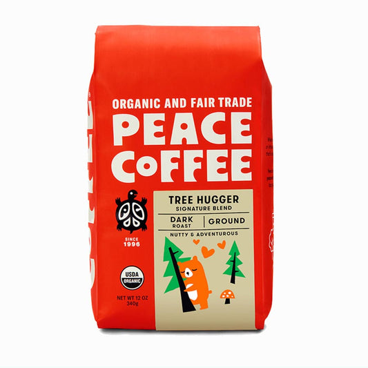 PEACE COFFEE - GROUND TREE HUGGER BLEND (12 OZ)