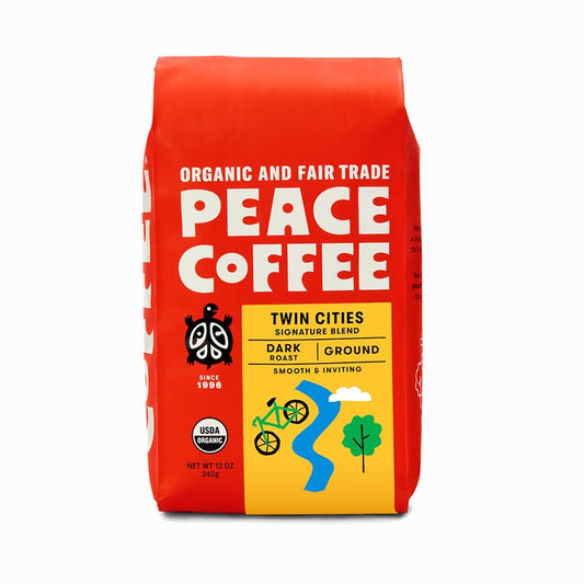 PEACE COFFEE - GROUND TWIN CITIES SIGNATURE BLEND (12 OZ)