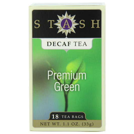 STASH TEA - DECAF PREMIUM GREEN TEA (18 TEA BAGS, 1.1 OZ)