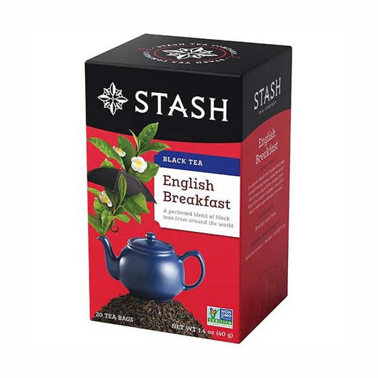 STASH TEA - ENGLISH BREAKFAST BLACK TEA (20 TEA BAGS, 1.4 OZ)