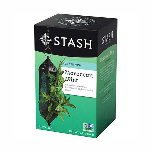 STASH TEA - MOROCCAN MINT GREEN TEA (20 TEA BAGS, 0.9 OZ)
