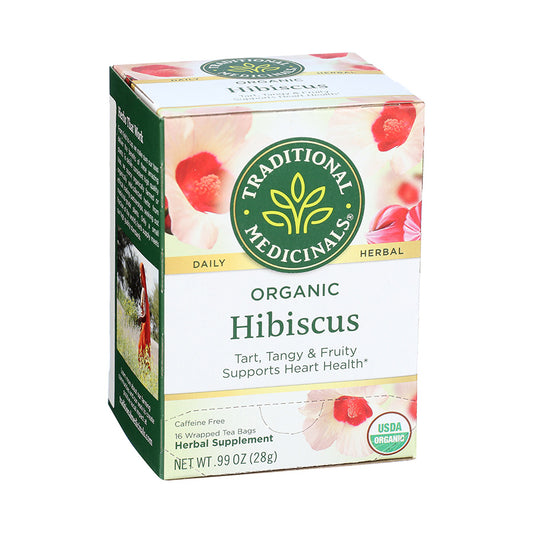 TRADITIONAL MEDICINALS - ORGANIC HIBISCUS TEA (16 TEA BAGS, 0.99 OZ)
