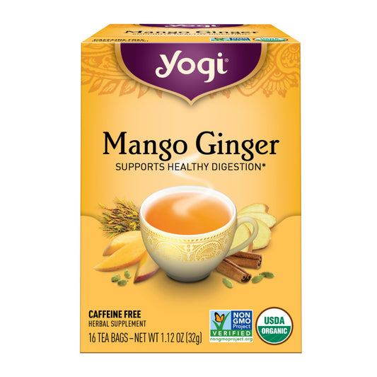YOGI TEA - MANGO GINGER TEA (16 TEA BAGS)