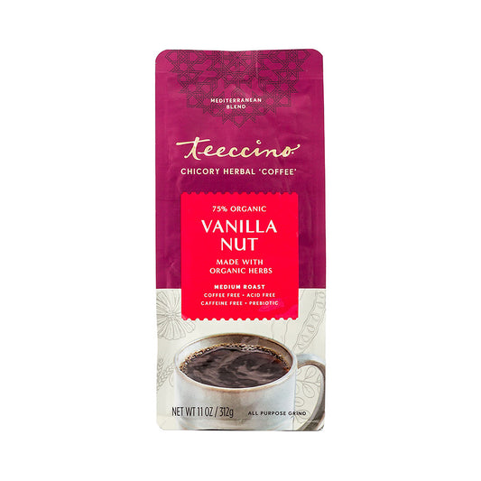 TEECCINO - VANILLA NUT HERBAL COFFEE (11 OZ)