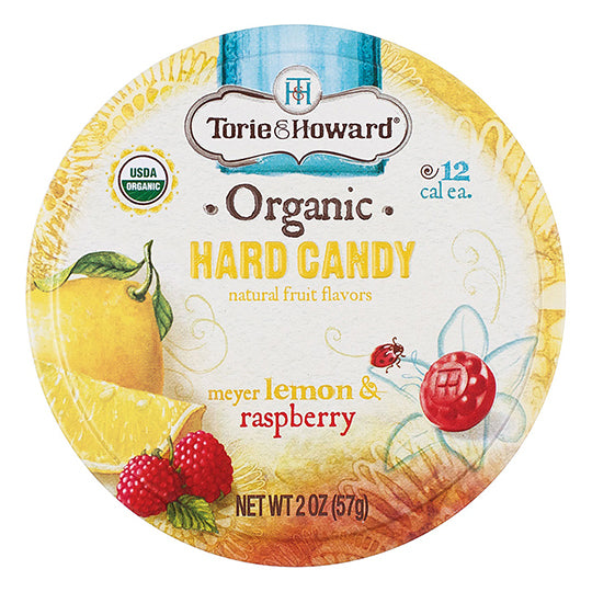 TORIE & HOWARD - MEYER LEMON & RASPBERRY HARD CANDY (2 OZ)