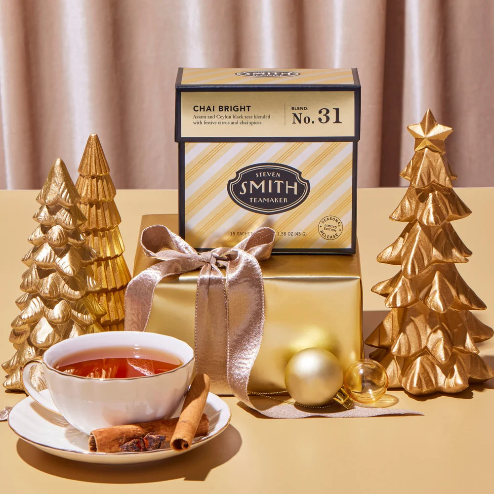 SMITH TEAMAKER - CHAI BRIGHT SEASONAL BLACK TEA BLEND NO. 31 (15 TEA BAGS, 1.69 OZ)