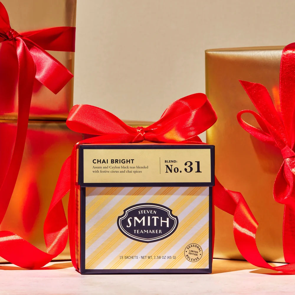 SMITH TEAMAKER - CHAI BRIGHT SEASONAL BLACK TEA BLEND NO. 31 (15 TEA BAGS, 1.69 OZ)