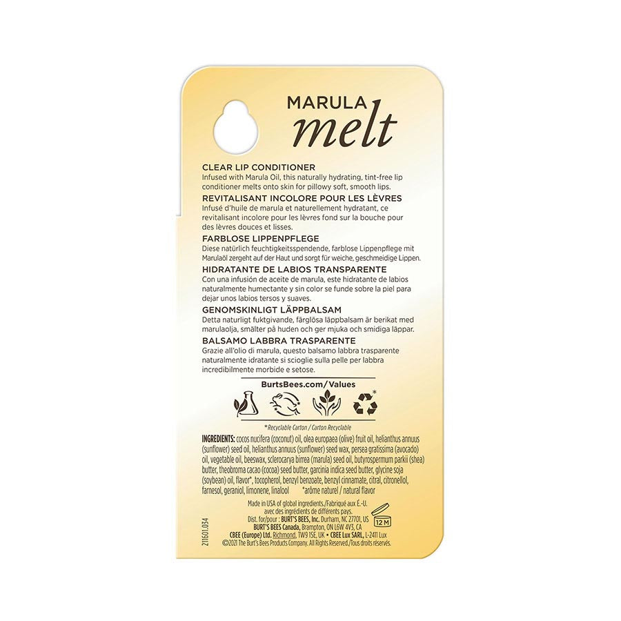 BURT'S BEES MARULA MELT LIP CONDITIONER (0.15 OZ)