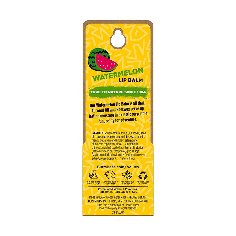 BURT'S BEES WATERMELON LIP BALM TIN (0.30 OZ)