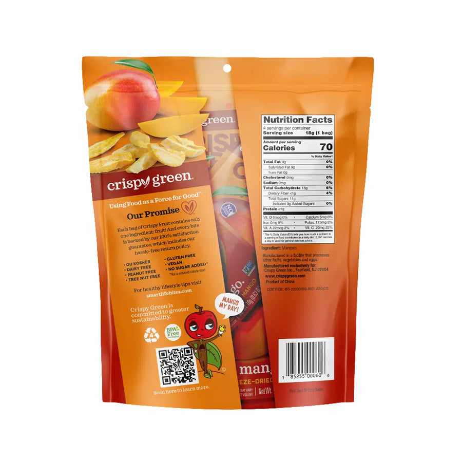 CRISPY GREEN - MANGO FREEZE-DRIED FRUIT PACK (4 POUCHES)