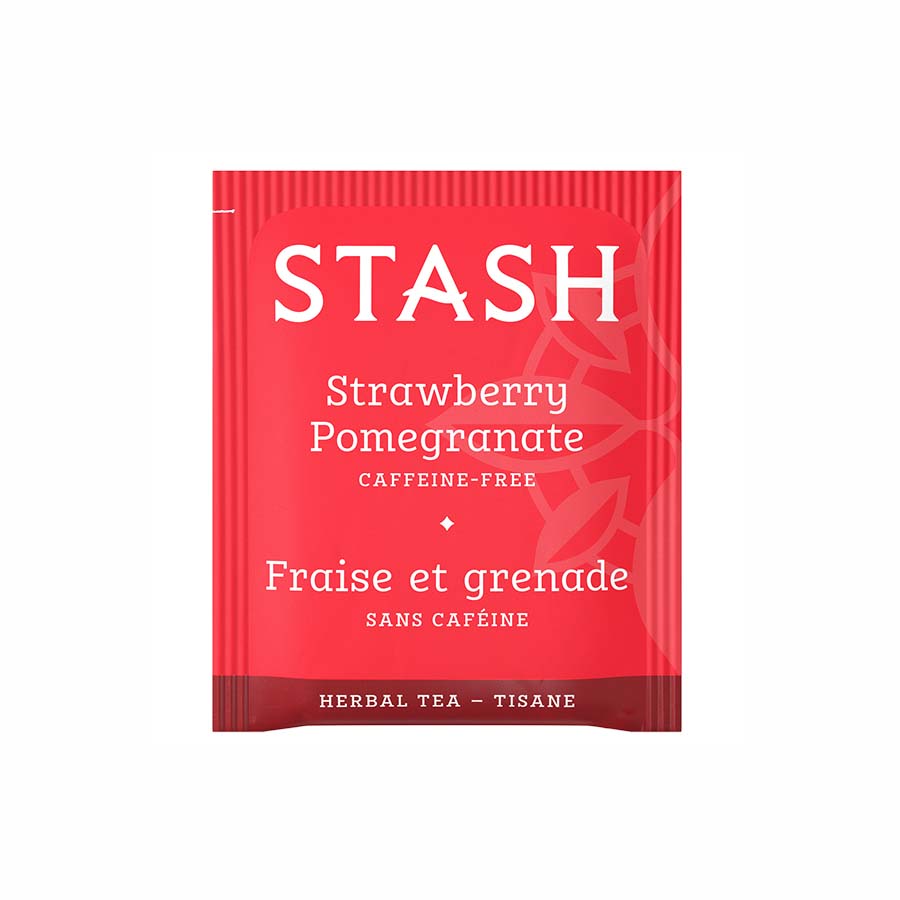 STASH TEA - STRAWBERRY POMEGRANATE RED HERBAL TEA (18 TEA BAGS, 1.1 OZ)