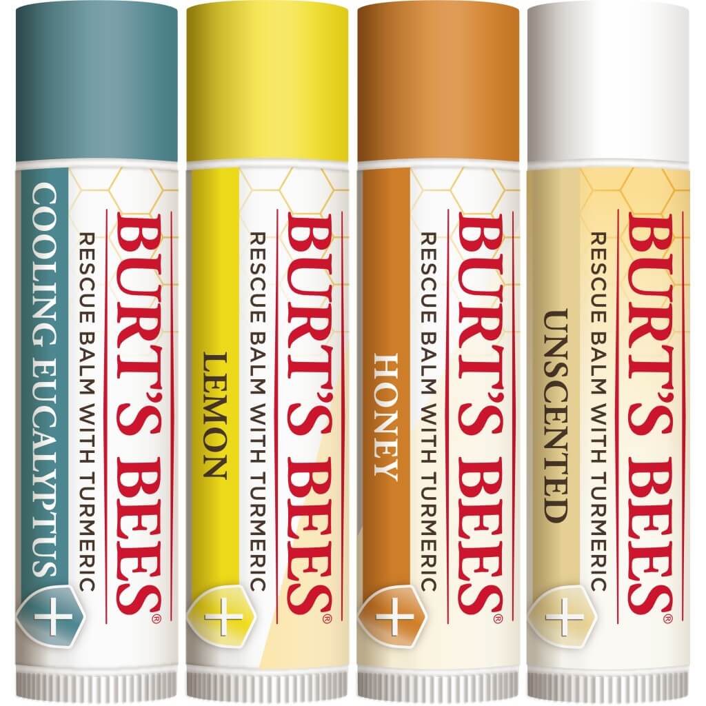 BURT'S BEES LIP BALM RESCUE (4 TUBES)